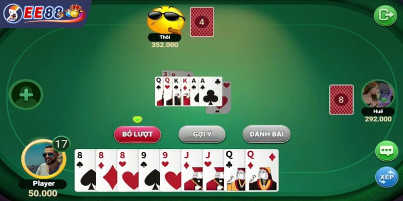 Không gian trải nghiệm bài tiến lên EE88 đẳng cấp